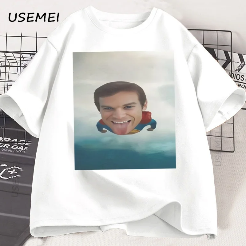 Dexter Morgan Funny Flight Graphic T Shirts Men Casual Cotton Short Sleeve Tshirt High Quality Comfortable Round Neck Tees