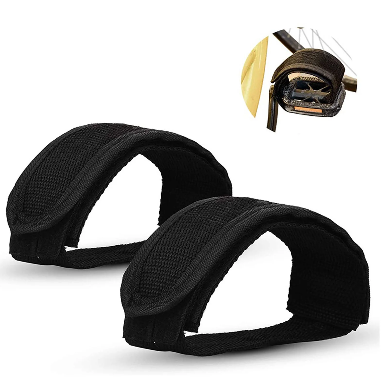 2pcs Bike Cycling Bicycle Soft Fixed Gear Pedal Band Feet Set Pedal Straps Bicycle Foot Straps Children Kids Cycling Ridingbike