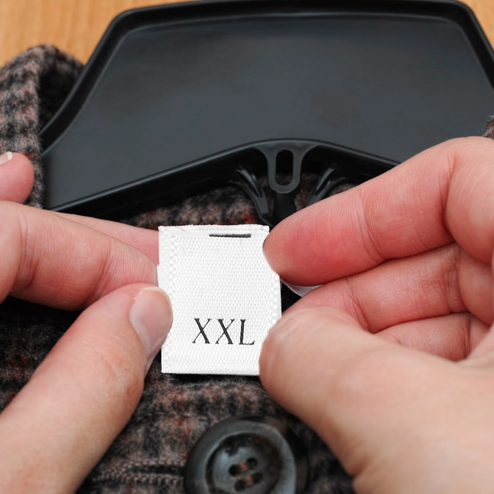 

500Pcs Clothes Size Labels Webbing Tags for Garments Smooth Clothing Making Accessories for Knitting Sewing and