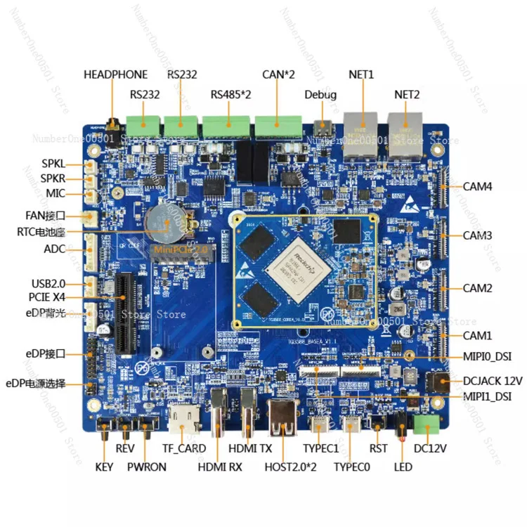 ​RK3588 Core Board Android Linux ARM Motherboard Multi Scene Industrial Control Board Robotics Medical Embedded System