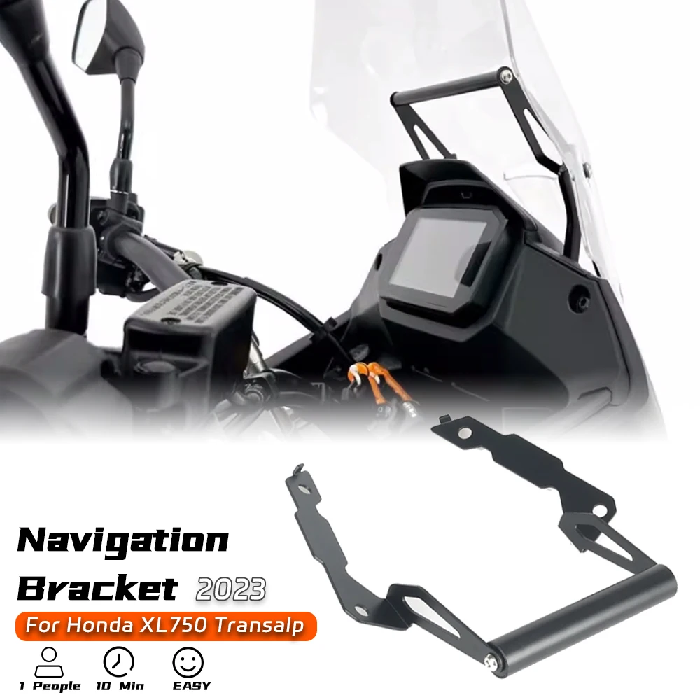 

New motorcycle Fits XL750 GPS Navigation Bracket Support For Honda XL750 Transalp Motorcycle Mobile Phone Holder Charger Accesso