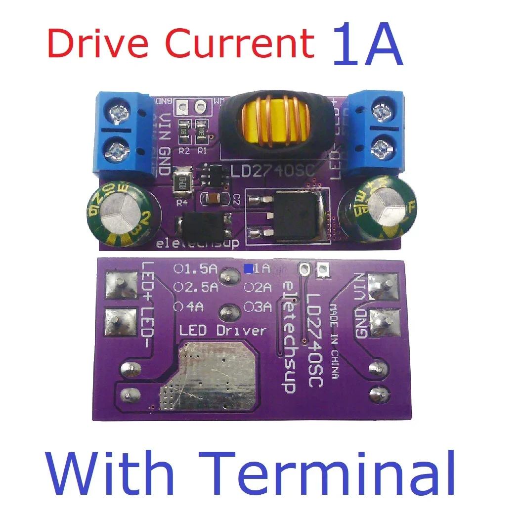 80W DC 4-24V 1-4A Switch-Mode Step-Down Constant-Current High-Brightness LED Driver Module for Stage lights