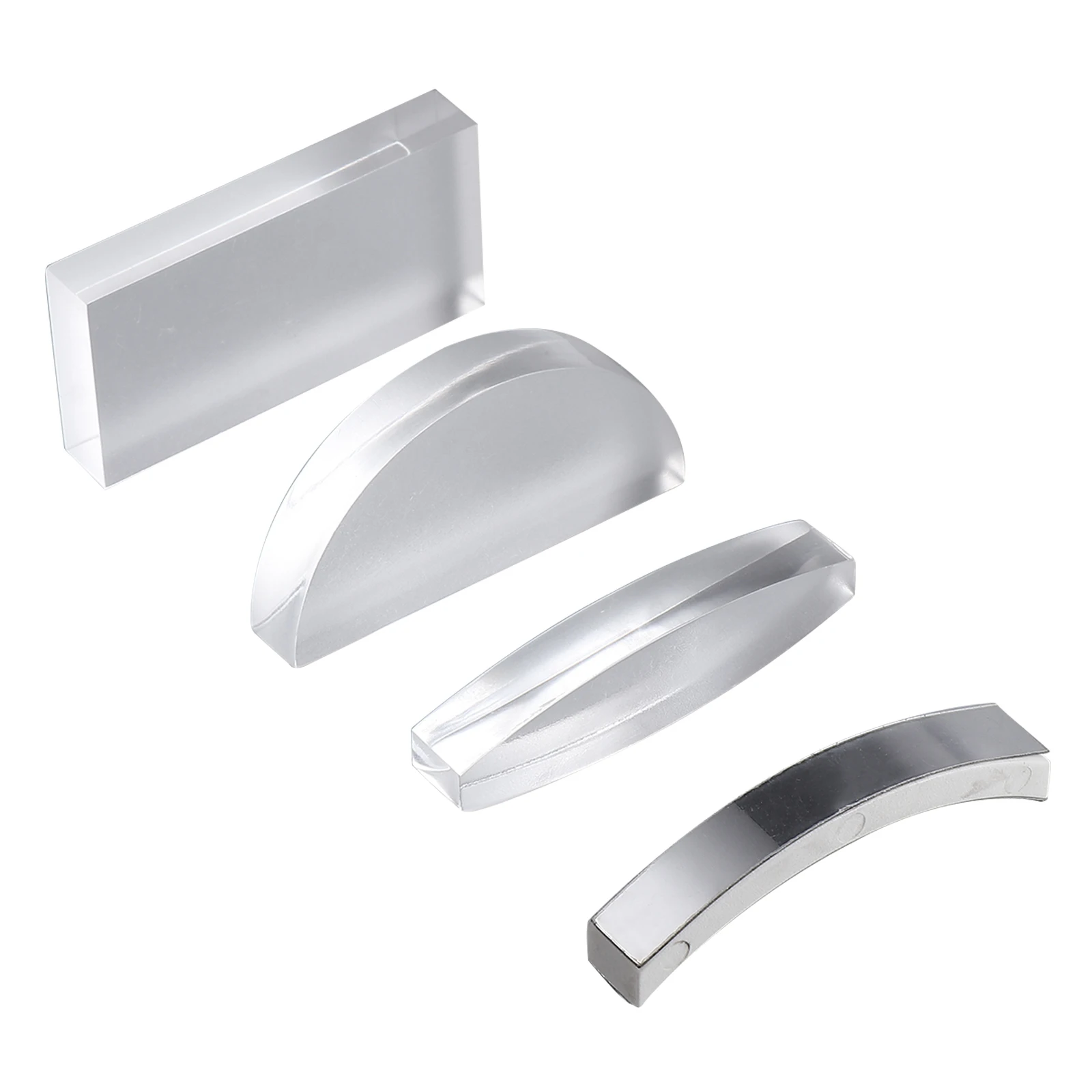 

4Pcs Optical Glass Glasses Set Accurate Physics Teaching Educational Light Refraction Experiment Tools Portable