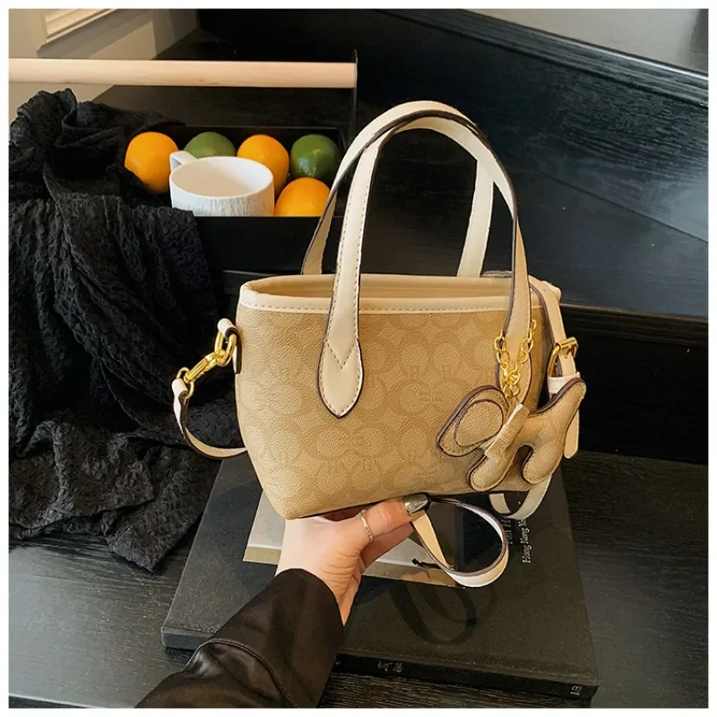 

Stylish Tote Bag Women's Genuine Leather Crossbody Shoulder Handbag Luxury Designer Brand Elegant Casual Chic Purse