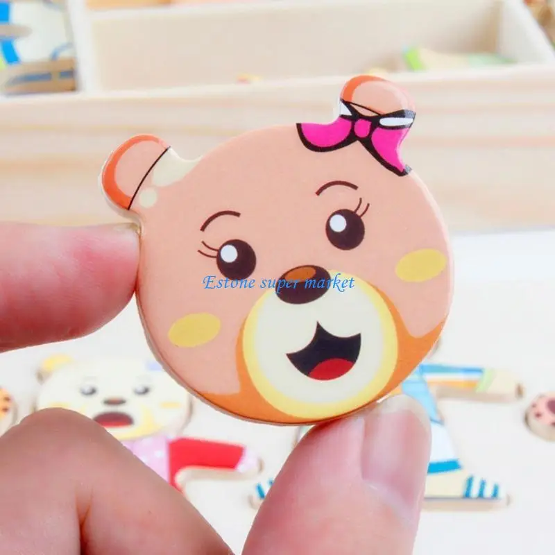 Jouet d'apprentissage pour enfants 090B, puzzle d'apprentissage, Expression faciale, jouet cognitif, cadeau pour tout-petits