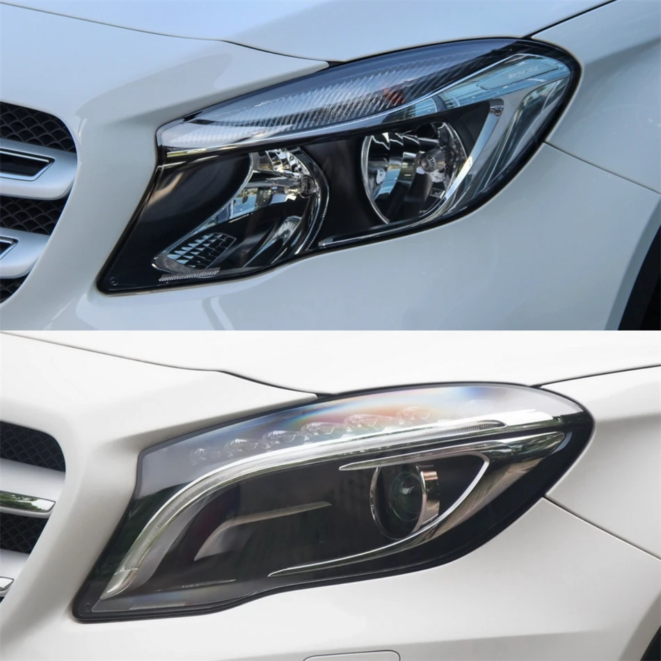 For Mercedes Benz GLA W156 GLA200 GLA220 GLA260 2015 2016 2017 Car Gadgets Base Head Lamp Shell Back Casing Glass Lamp Shell
