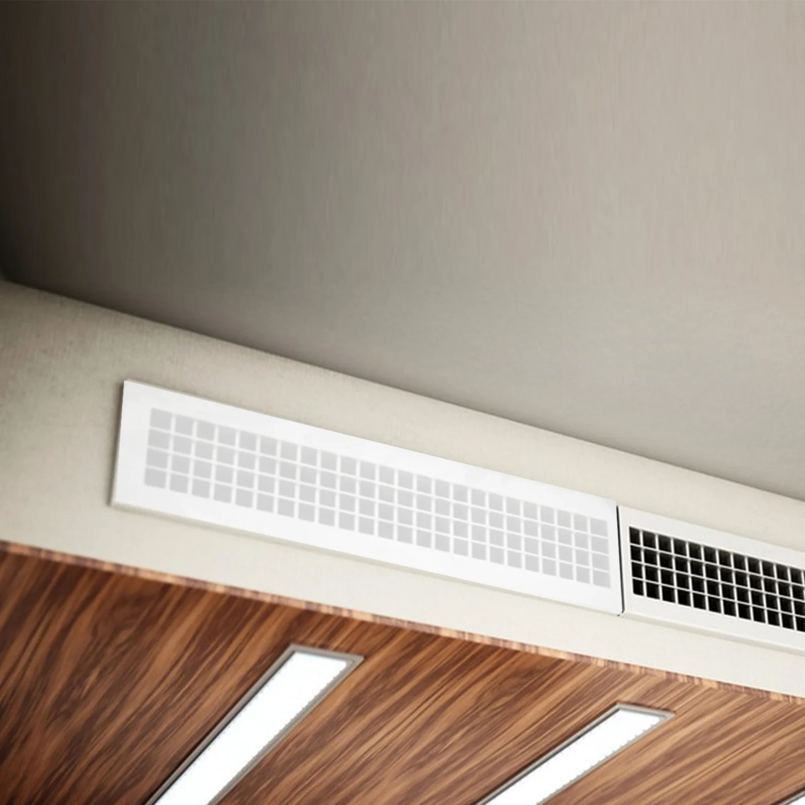 

6pcs Transparent Vent Cover 15.52X8.06 Inch Pet Adhesive Backing Easy Install Remove Airflow Optimization Home Office Wall Floor