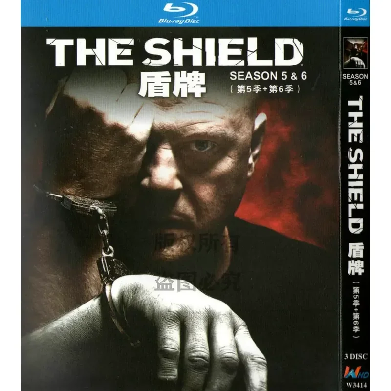 Blu-ray BD American Crime Thriller TV Series The Shield Seasons 1–7 1080p High Definition 11 Disc Set