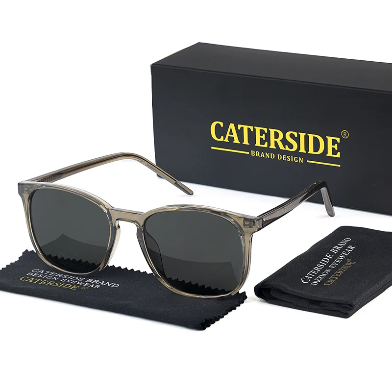 CATERSIDE Neue runde Sonnenbrille für Herren, Markendesign, einfache Sonnenbrille für Damen, Reisen, Business, Party, Brillen, Geschenk, Sommerstil – Detail 4