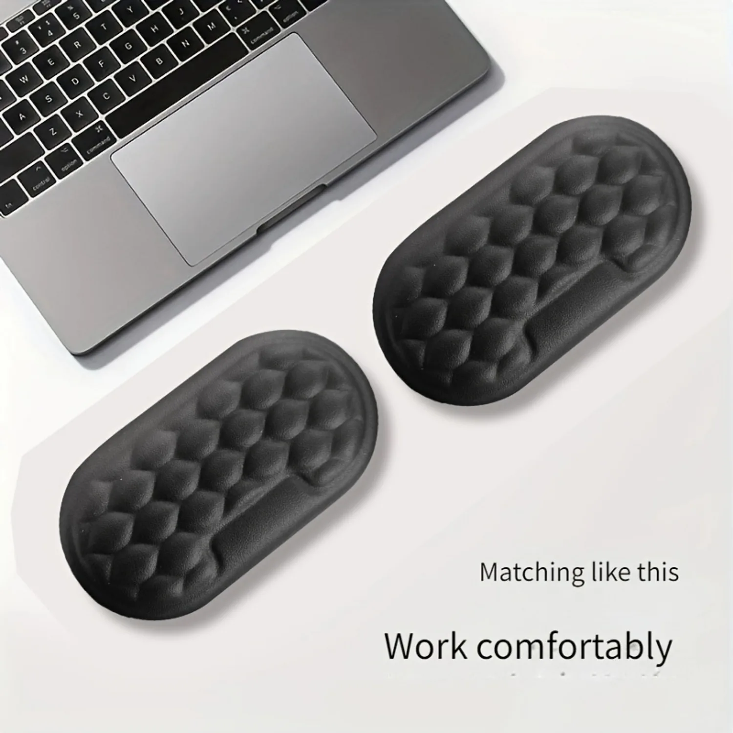 1Pc Ergonomic Memory Foam Wrist Rest for Computer Desk Mouse Pads Arm Support Pad for Games and Office Work Anti-Slip