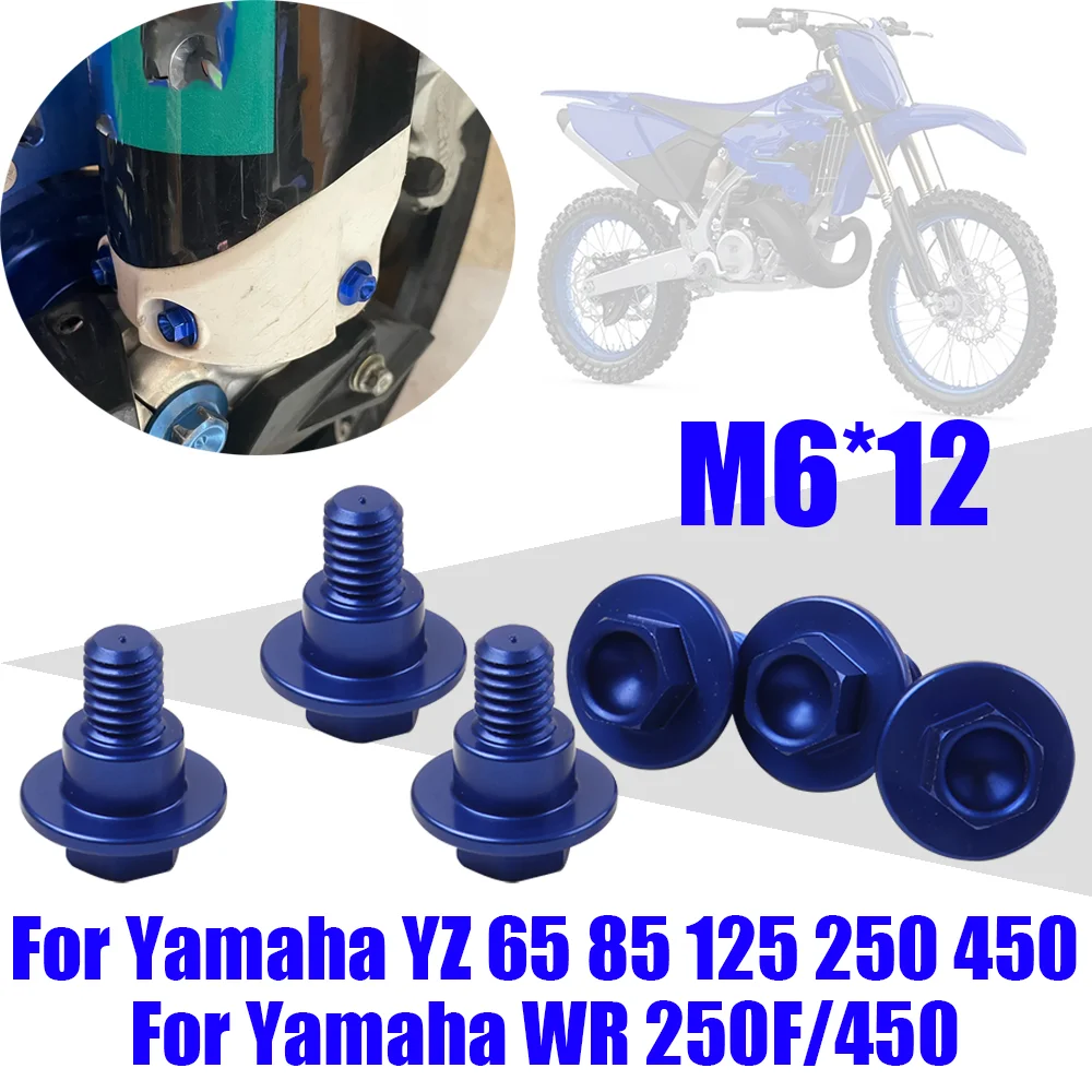 Front Fork Guard Bolt Screw For Yamaha YZ 65 85 125 250 450 250F 450F 250FX 450FX 125X 250X WR 250F 450F Motorcycle Accessories