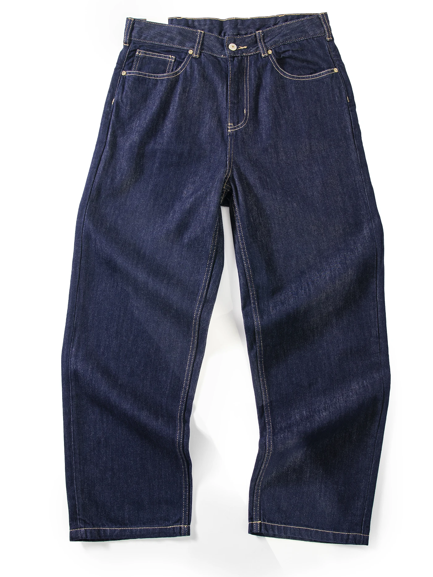 

Classic Men's Jeans Loose Casual Straight Leg Long Pants Spring New Sle Versatile Simple Design High Waist Cotton Lyocell B...