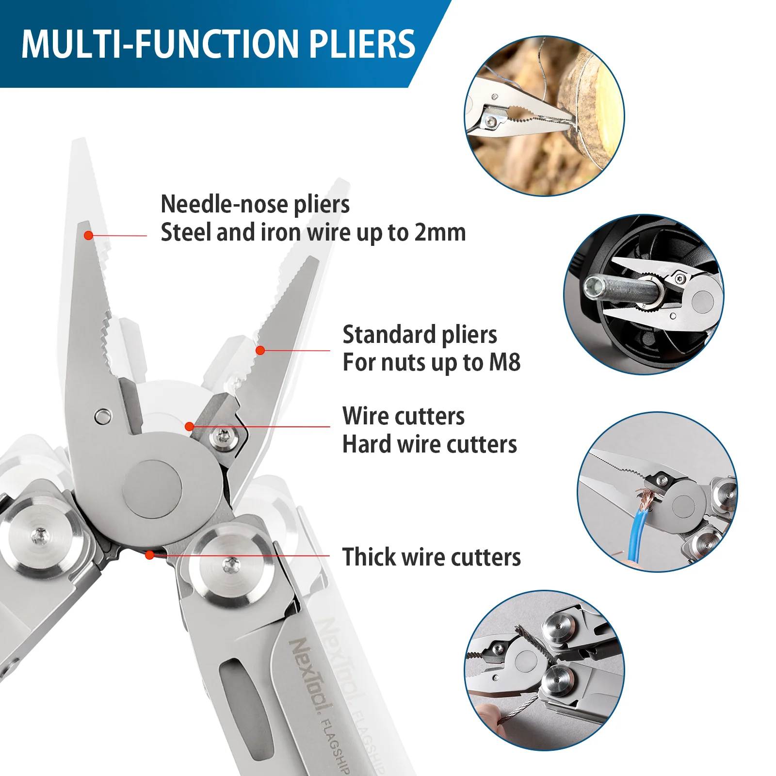 NexTool Flagship Pro Multitool 16 In 1 Multi Function Tool Folding Pliers Scissors Outdoor Camping Survival Knife EDC Equipment