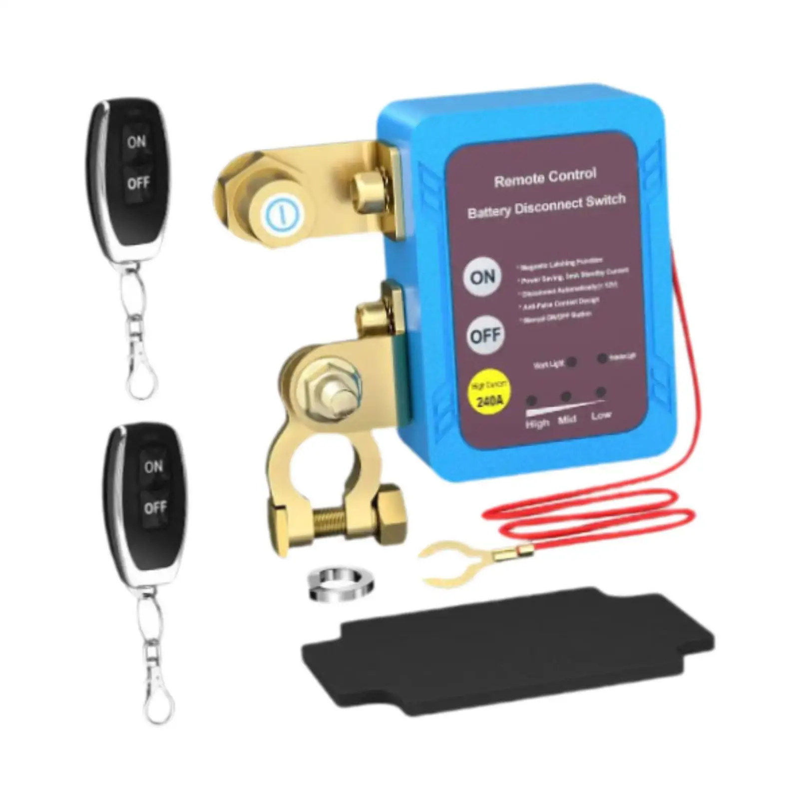 

Универсальный отключатель автомобильного аккумулятора 12 В 200 А, система управления питанием в любом месте, переключатель прицепа, быстроразъемный грузовик, автофургон