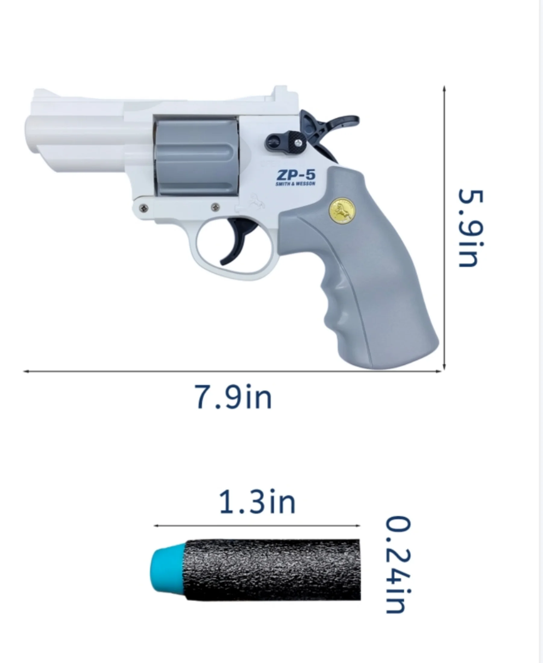 Zachte Kogel Speelgoed Pistool Revolver