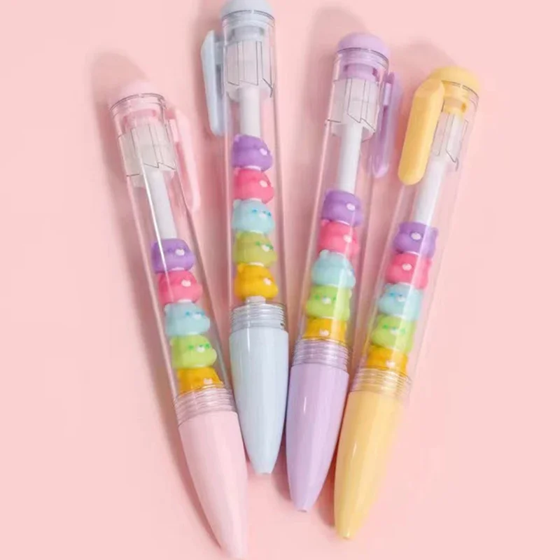 Cute Bear Jelly Animal Mechanial Gel Ink Pens Neutral Pen School Writing Supplies Stationary children's day gift