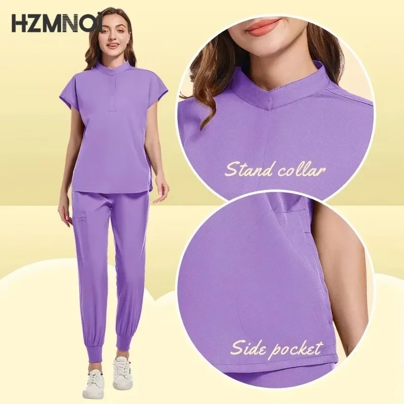 Uniformes de spa de beauté pour femmes, magasins de clinique pour animaux de compagnie, ensembles de vêtements de travail vétérinaires et dentaires, uniformes d'infirmière médicale unisexes de haute qualité