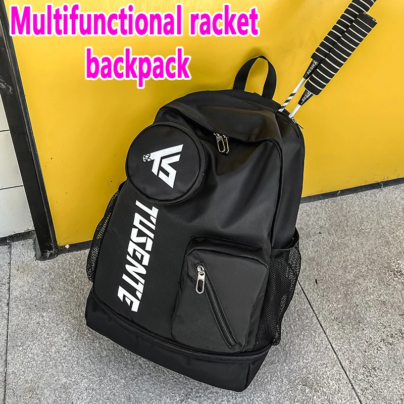 

55L Travel Backpacks Genuine Tennis Backpack Tennis Padel Squash Badminton Rackets Bag Large Capacity Raquete Bags Shoe compartm