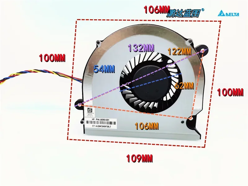 New original BSB1112HD-02 all-in-one turbine blower 12V 1A high air volume PWM temperature control fan