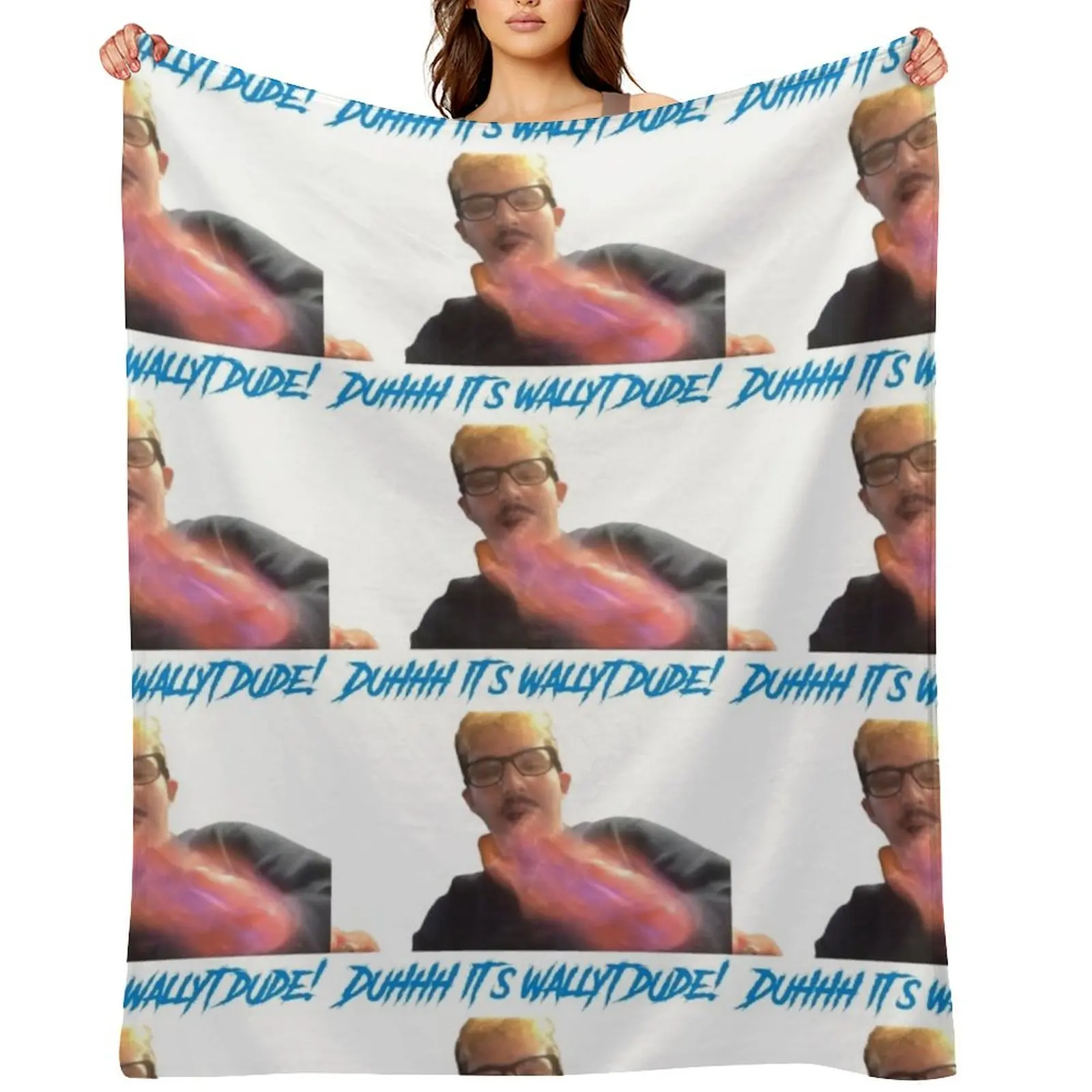 its wallyt dude! Throw Blanket for babies Soft Big Plaid on the sofa Furrys Blankets