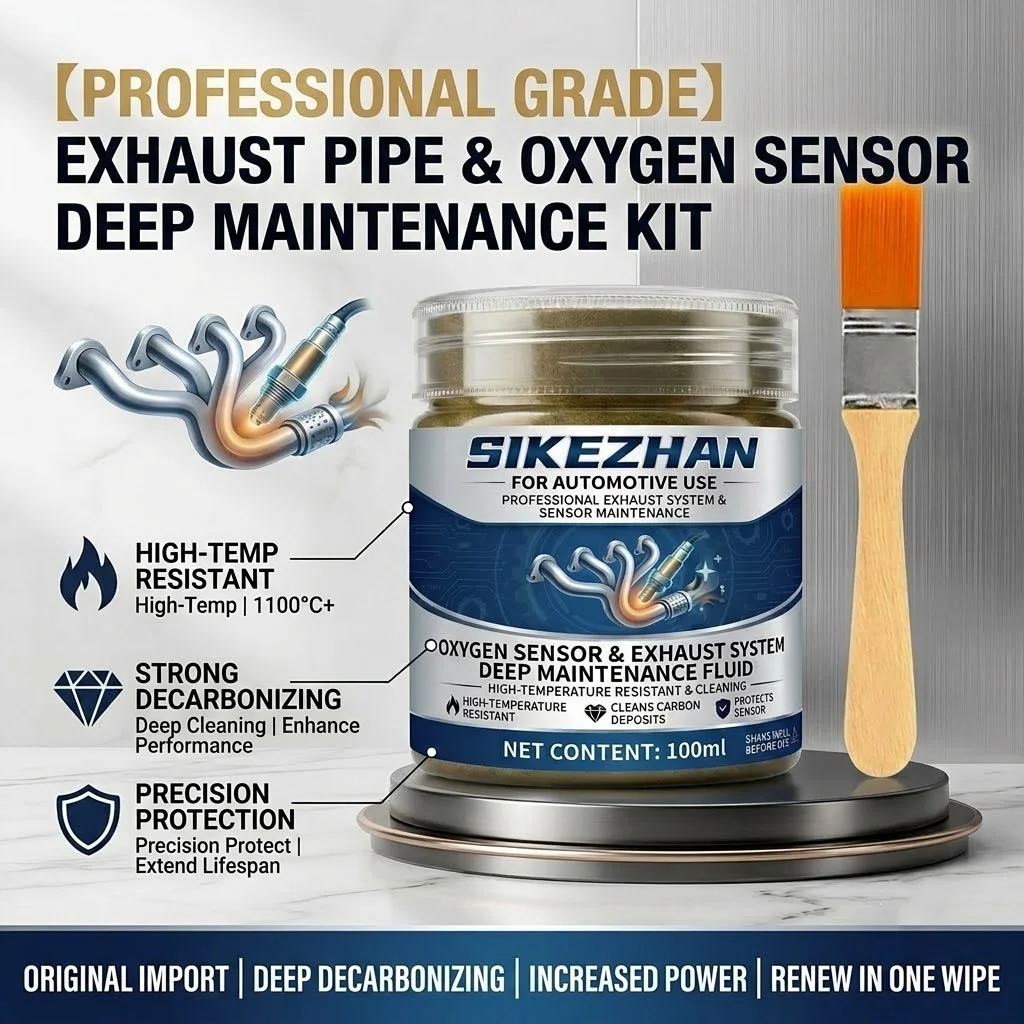 High-Temp Exhaust System & Oxygen Sensor Anti-Seize Lubricant Paste – Prevents Rust, Corrosion & Thread Galling on Metal, 100ml
