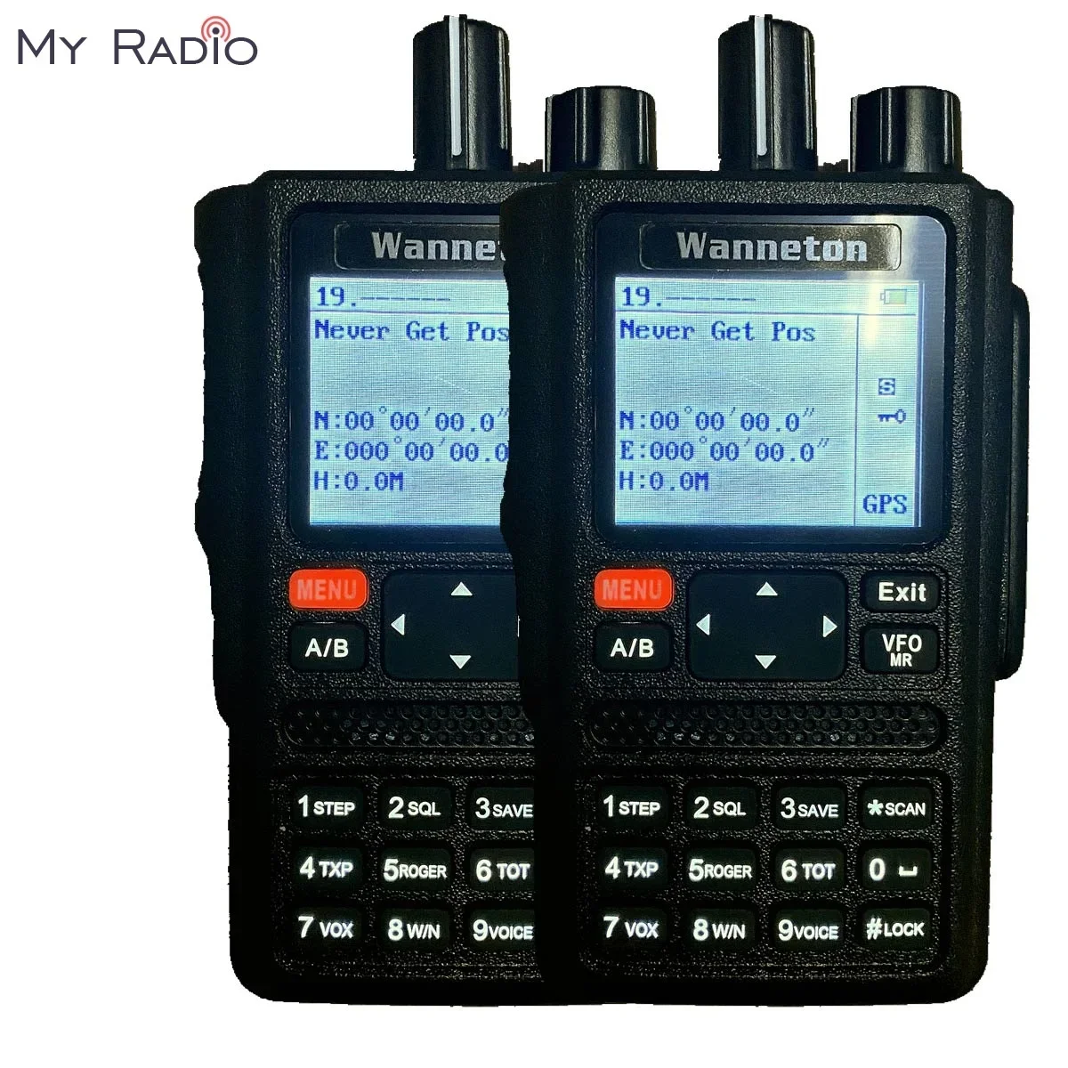 Ham Amateur Radio GPS Position Multi Bands Receiver CTCSS DCS Detection Color LCD 999CH Intercom 220Mhz 250Mhz Two Way Radios