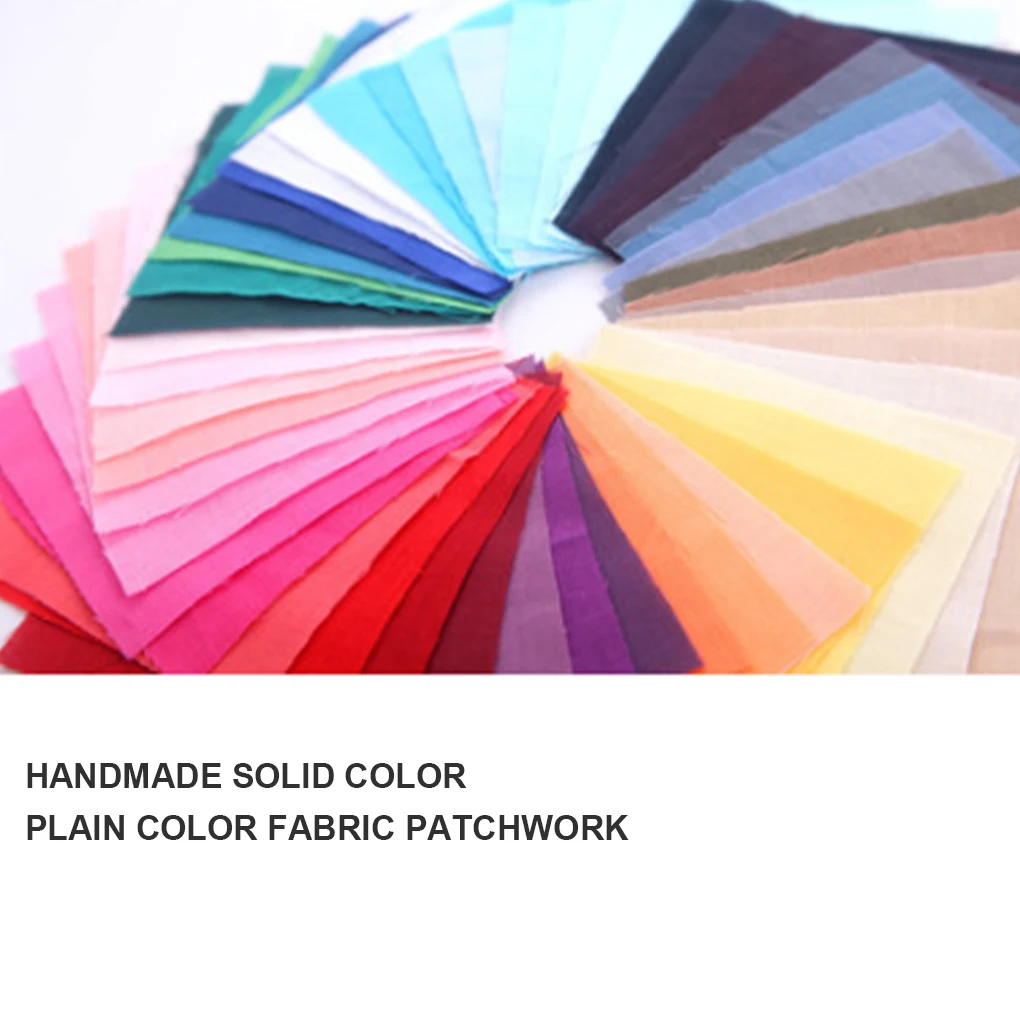 DIY Fabric Patchwork Solid Color Color Cuttable Pre-cut Coordinated Design Fabrics Sewing Cloth for Arts Crafts Scrapbooking