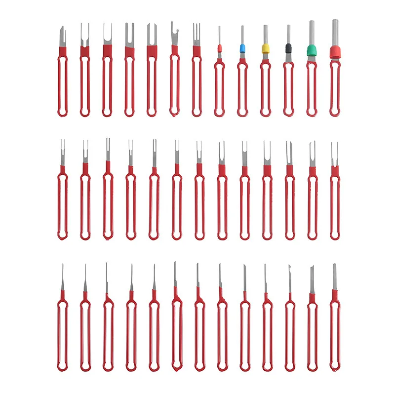 Kit de démontage de borne de voiture en acier inoxydable, outil de retrait de broche de fil, ensemble de connecteur de stylet automobile, outil de