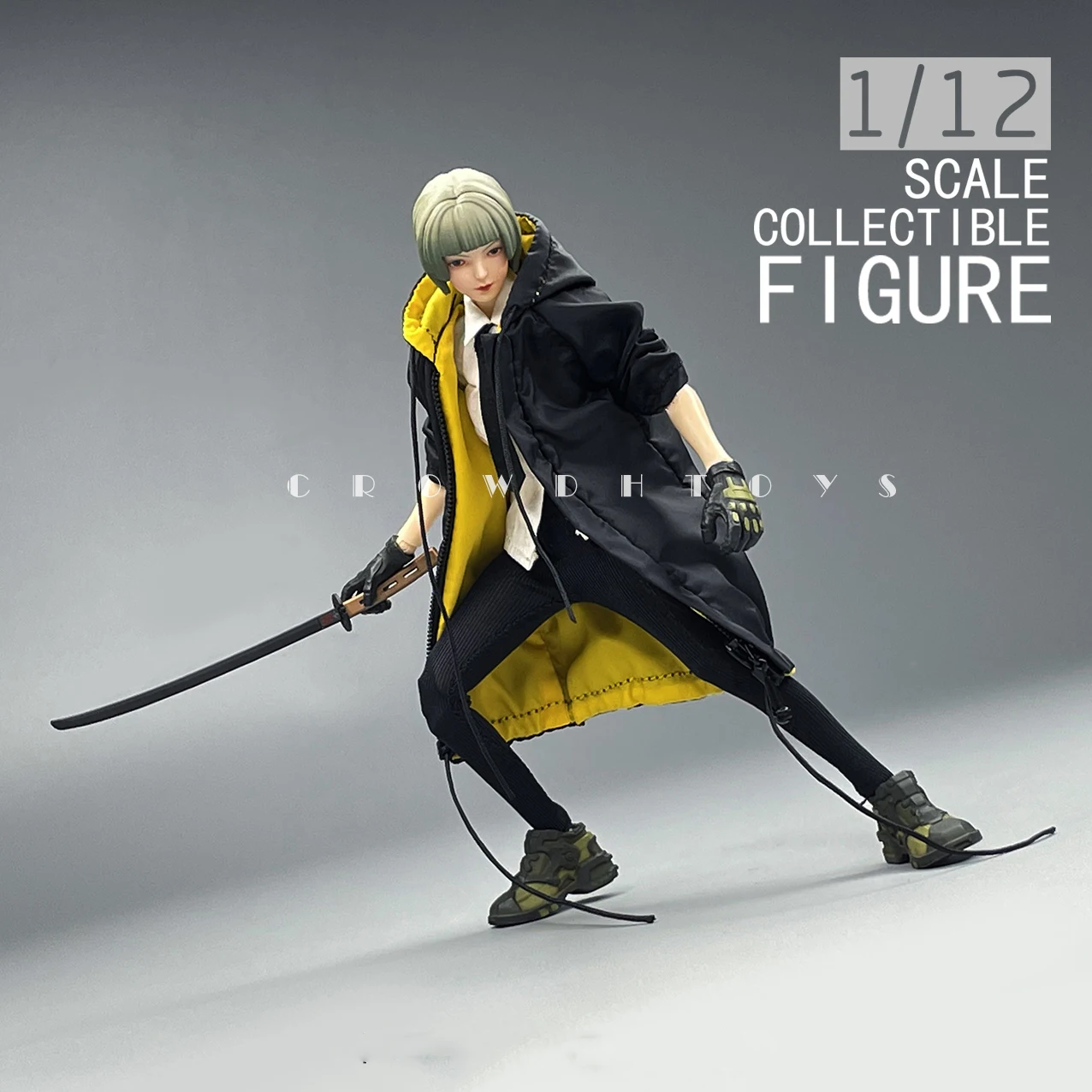 

Fanatic CROWDHTOYS 1/12 Female Soldier Fashion Trend Clothing Coat Model Accessories Fit 6'' Action Figure Body In Stock