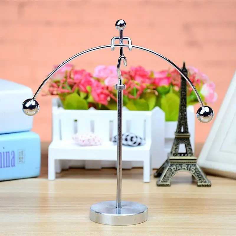 Anti gravity physical balance small ornament, chaotic Newton pendulum, tumbler, iron man black technology creative gift