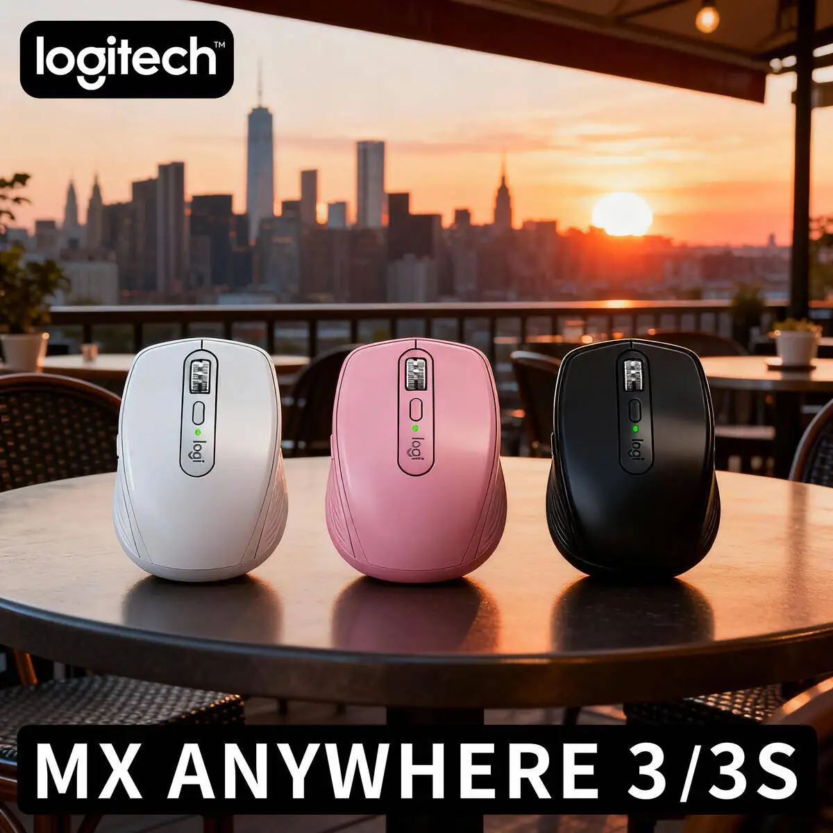 

Logitech MX Anywhere 3S Bluetooth Mouse Customizable DPI High Precision Fast Scrolling for Windows Mac Work