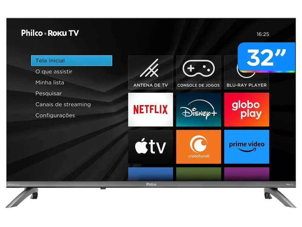 Smart TV 32" Philco HD DLED P32CRB Roku TV 99323127 2026
