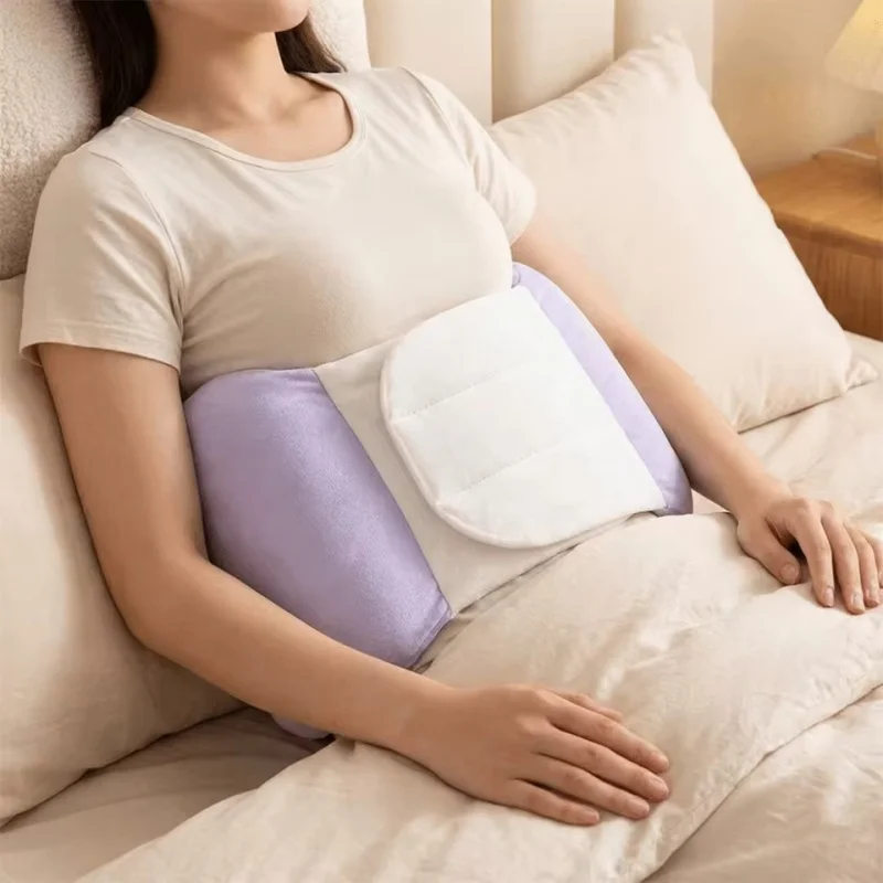 Soft Cotton Filled Lumbar Support Pillow Breathable Adjustable Strap Warm Waist Pillow Comfortable Ergonomic Design