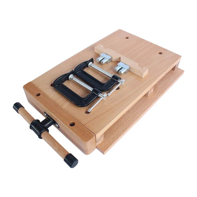 

Desktop beech woodworking table Small workbench Handmade solid wood console Multifunctional desktop household tools