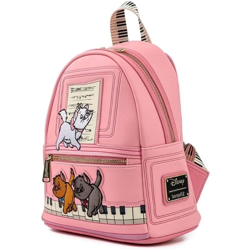 Loungefly Disney Aristocats Piano Kitties Womens Double Strap Shoulder Bag Purse