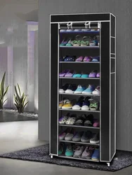 10/8/6Layers Shoe Cabinet Organizer Shoe Shelves Dustproof Nonwoven Shoerack Home Furniture Space-saving Shoes Storage