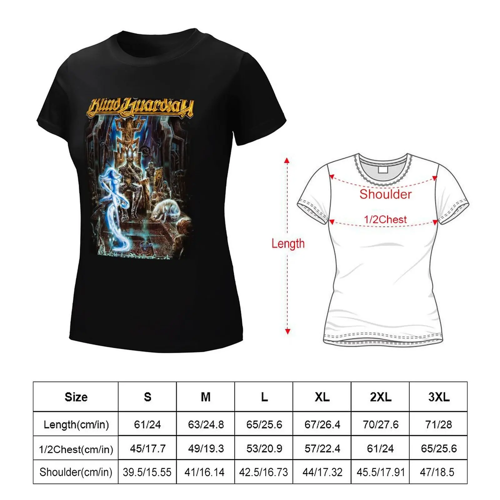 Blind Guardian-Roupas estéticas para mulheres, tops bonitos, Nightfall in Middle Earth, moda