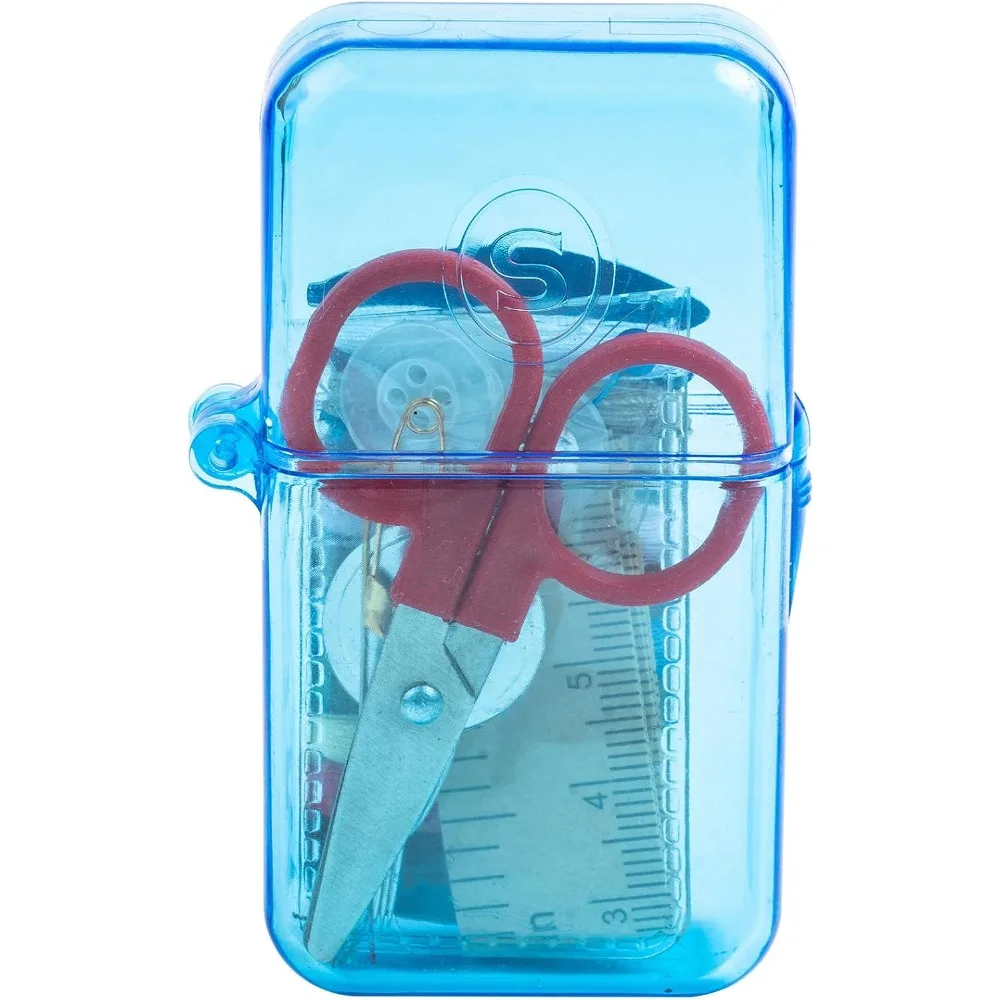 Travel Sewing Kit Portable Sewing Set with Needles Threads Buttons Scissors Thimble for Emergency Repairs Home Traveling Assorted Colors