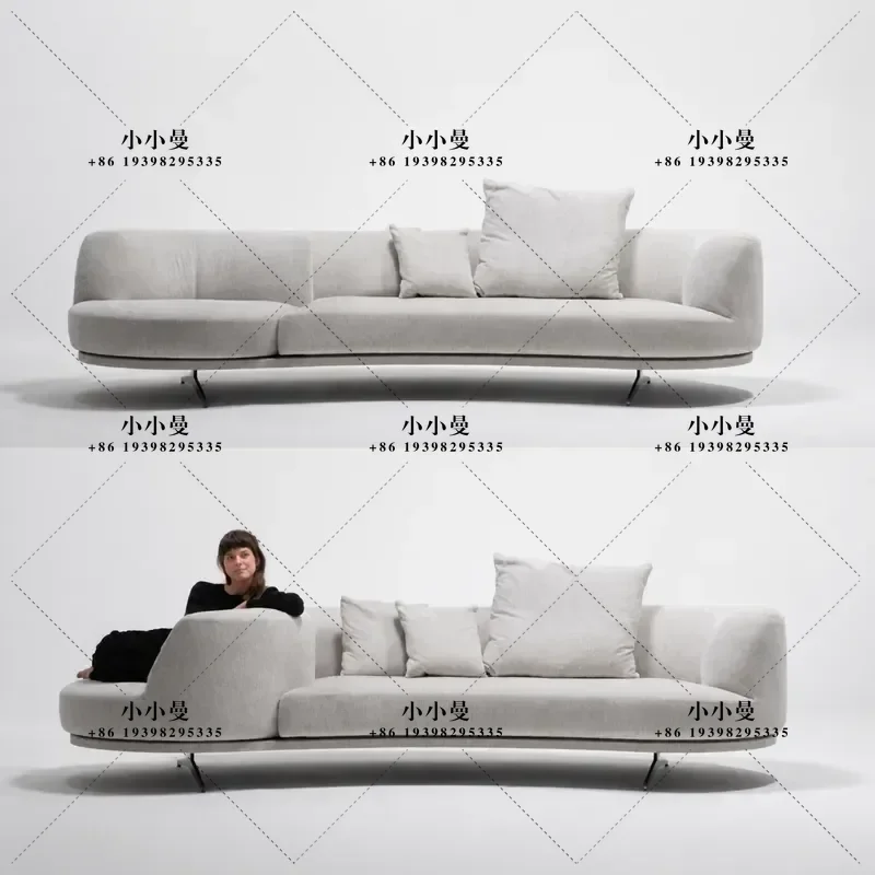 Dynamic Island Sofa Living Room Small Apartment 2026 New Straight Row Module Multifunctional Rotatable Fabric Sofa