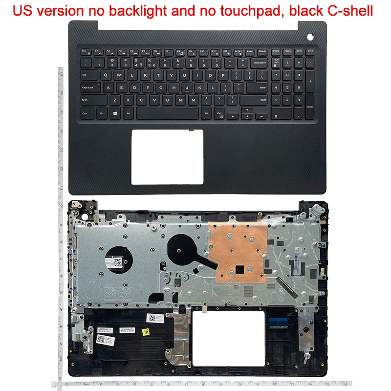 

New Palmrest cover for DELL inspiron 3580 3581 3582 3583 3585 US Keyboard Upper case Without Toucchpad with/without Backlit