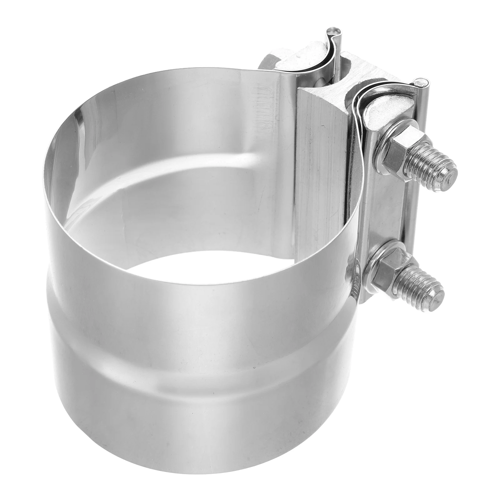

304 Stainless Steel Exhaust Pipe Clamp Universal Muffler Exhaust Fixing Clamp Easy Installation Vehicle Modifications