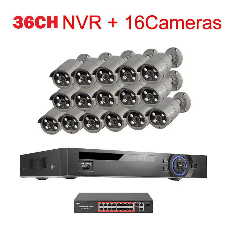 Variant: 36CH NVR 16 CAM 4MP