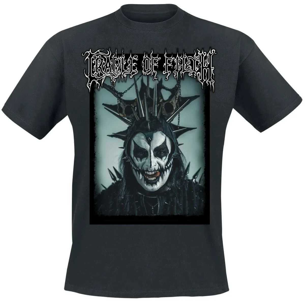 Cradle of Filth Spiked Corpse Paint Graphic T-shirt Men Women Street Black Metal Tee