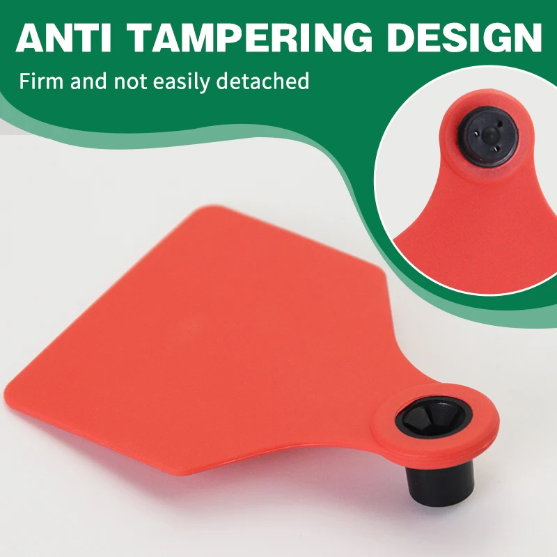 動物用厚手TPU素材耐衝撃耳標 家禽識別 牛 酪農 黒点耳標