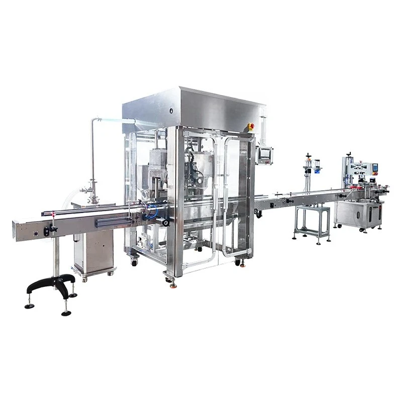 Automatic laundry detergent cream sauce filling machine, double head tracking filling and capping machine