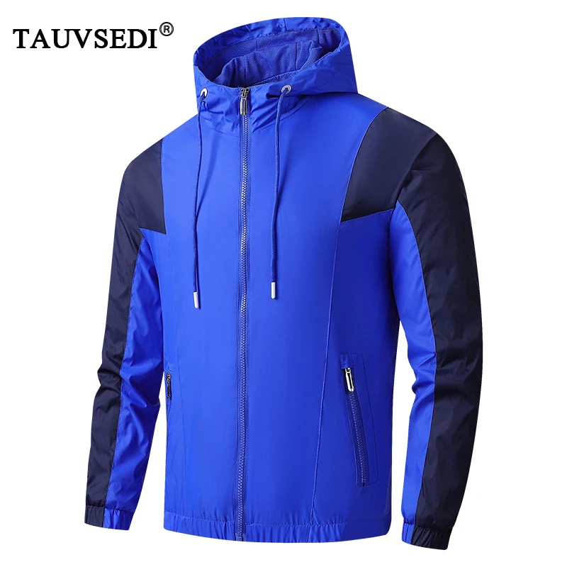 

Spring Autumn Men Hooded Breathable Casual Sport Jackets Coats Man Outdoor Jogger Hiking Jacket Mans Overcoat Outwear Run Jacket