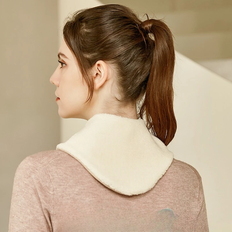 Autumn and winter neck protection and warmth artifact imitation rabbit velvet scarf cold-proof thick plush scarf