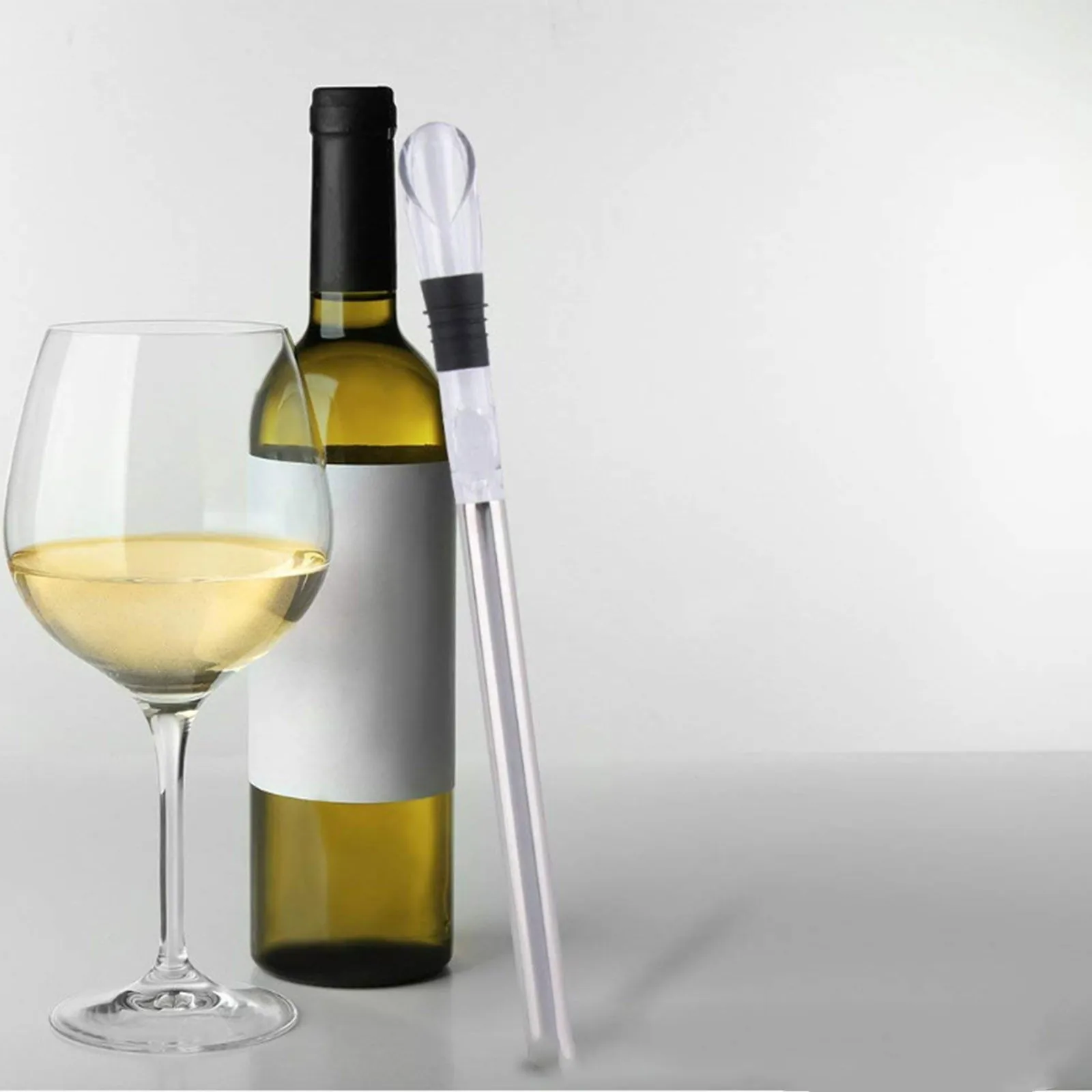 مبرد نبيذ بدون أيس من الفولاذ المقاوم للصدأ ، عصا تبريد الزجاجة ، مدفأة تهوية وصنارة دورق ، مبرد 3 في 1