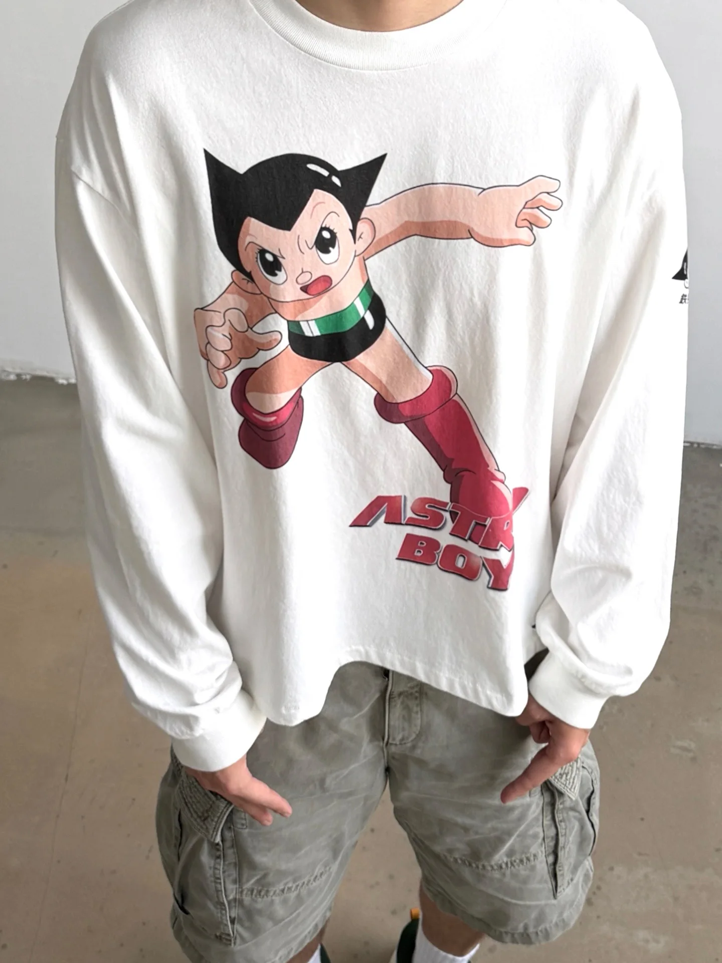 Washed Long Sleeve T-Shirt Casual American Style Bieber Cartoon Print Loose Fit Cotton Tee for Men And Women Breathable Autum...