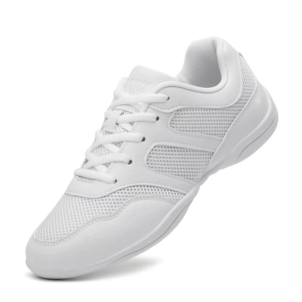 ARKKG-Zapatillas de entrenamiento transpirables para niñas, zapatos blancos de animación, tenis de baile, zapatillas ligeras de competición para jóvenes